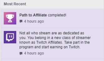 Twitch Affilliate